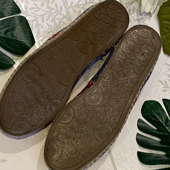 Falcony Floral Print Espadrilles Size 8 - Picture 6 of 6